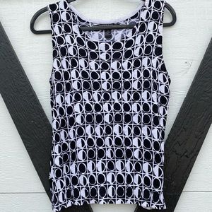 Black and White Patterned Tank